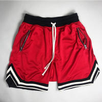 Shorts De Running Para Hombre Con Bolsillo Cremallera Y Cordón Transpirables Secado Rápido Cómodos Talla True Color Alineado - details 3