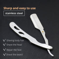 Afeitadora De Cabello Y Barba Para Hombres Abatible De Acero Inoxidable Tijera De Cejas Y Modelado De Rostro Barbera Plegable - details 7