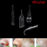 Set De 4 Piezas De Pipas De Vidrio Para Eliminación De Quistes Y Limpieza De Poros Extractor De Vácuo Para El Rostro Color Negro - details 1