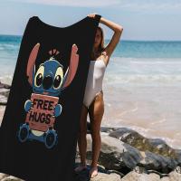 Toalla De Playa Absorbente Y Suave De Microfibra Con Diseño De Stitch Para Yoga Natación Running Montañismo Y Deportes Tamaño 76x182 Cm - details 9