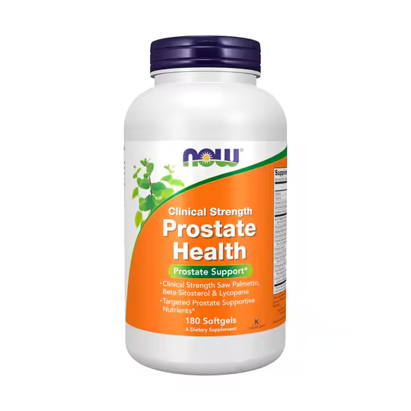 NOW Foods Supplements, Prostate Health, Clinical Strength Saw Palmetto, Beta-Sitosterol & Lycopene, 180 Softgels - 1