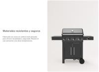 CREATE - Barbacoa de gas con quemador lateral y mesa auxiliar - BBQ GAS BURNER PRO - details 7
