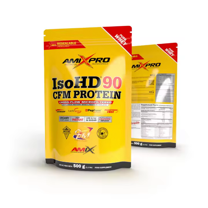 Amix Nutrition/Amix Pro Series - IsoHD 90 CFM Protein - Aislado de Proteína de Suero de Leche al 90%. Ganar masa muscular magra. Ideal para fase de definición muscular. - 1
