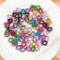 30pcs Bolas De Corazón De Acrílico Metálico Para Creación De Joyas DIY Tamaños 21x19MM Accesorios Para Pulseras Collares Y Aretes - details 9