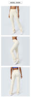 Leggings De Yoga Para Mujer Con Cintura Alta Estampado De Plantas Levantamiento De Glúteos Sport Fitness Pantalones De Pierna Ancha Para Exterior Y Ropa Diaria - details 3