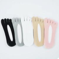 Calcetines De Verano Para Mujer Ultradelgados Cinco Dedos Con Silicona Antideslizante Transpirables Y Anti-fricción Calcetines Invisibles Para Uso Casual Y De Vestir - details 0