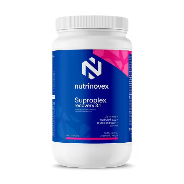 Nutrinovex - Suproplex Recovery 3.1 1 Kg - Batido recuperador -  Sabor: Fresa - 1