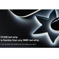 Tira De LED COB Flexible 1M 5V USB 400 LEDs/M Blancos/Blanco Cálido/Blanco Natural Alta Densidad Con RA90 FCOB Luz De Tira LED - details 5