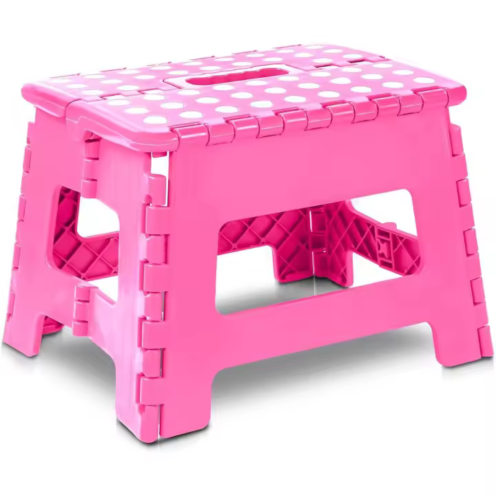 Taburete plegable con escalones: taburete plegable superresistente, liviano para niños y adultos con capacidad de carga de 300 libras, ideal para cocina, baño y dormitorio - 1
