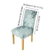 Cubierta De Silla Elástica De Spandex Para Sala De Estar Y Cocina Estampada Universal Cubierta Deslizante De Decoración Moderna Para Casa - details 1