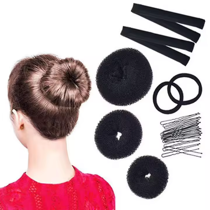 Juego de fabricantes de bollos, fabricantes de donuts, lazos para el cabello para mujeres y niñas YUHAO - 1