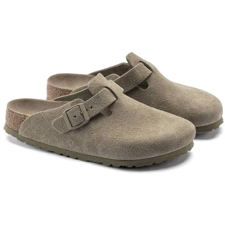 Zuecos Birkenstock Boston SFB VL Faded Khaki - 1