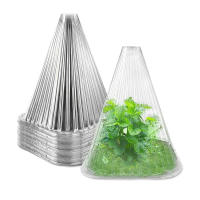 10pcs Caja De Crecimiento Protectora Para Plantas Reutilizable Cubierta De Tiempo En Forma Cuadrada Para Proteger De Pájaros Heladas Y Daño De Caracoles - details 0
