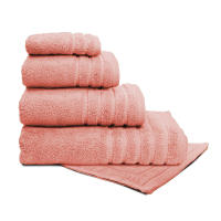 Juego Toallas Baño 500 Gr LISO - Rizo 100% Algodón - Pack 3 Piezas (Tocador+Lavabo+Ducha). Color Salmón - Sedalinne - details 0