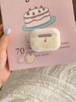 Funda De Pastel De Cereza Rosa Con Cuadros Para AirPods 1 2 3 Y AirPods pro 2 Estilo Moderno Y Elegante Protección Para Auriculares - details 9