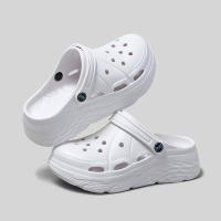 Sandalias De Plataforma Moda Para Mujer Verano 2025 Suela Gruesa EVA Clogs Para Jardín Antideslizantes Playa Con Agujeros Talla True - details 13