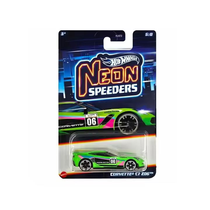Hot Wheels Coche Neon Speeders Mattel HLH72 Vehículos miniatura a escala - 1