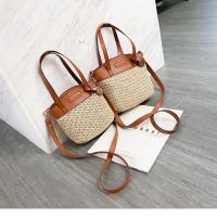 Bolso De Hombro Para Mujer Vintage Hecho a Mano Estilo Playa Con Correa Cruzada Y Patchwork Material PU Bolso De Mano De Diseñador - details 2