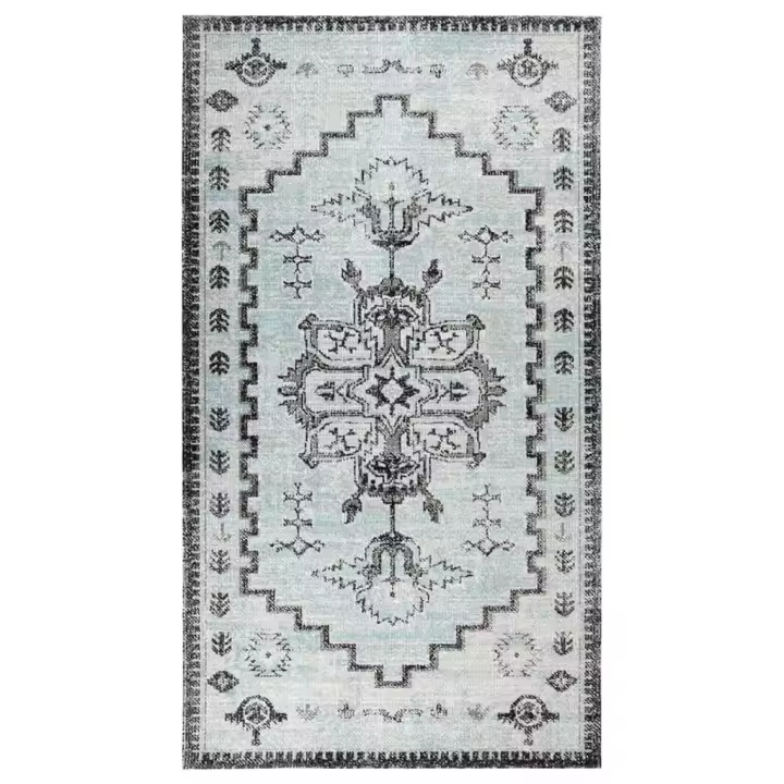 vidaXL Alfombra de Exterior Tejido Plano 115x170 cm Jardín Patio Color Amarillo,  Gris claro,  Gris oscuro y mas - 1