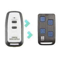Puertas Nueva Castilla Go Mando de Garaje Universal HR MATIC HR MULTI 3 compatible PUERTAS NUEVA CASTIILLA GO Frecuencias 433 y 868 Mhz Unifique Hasta 4 Mando en 1 - details 0