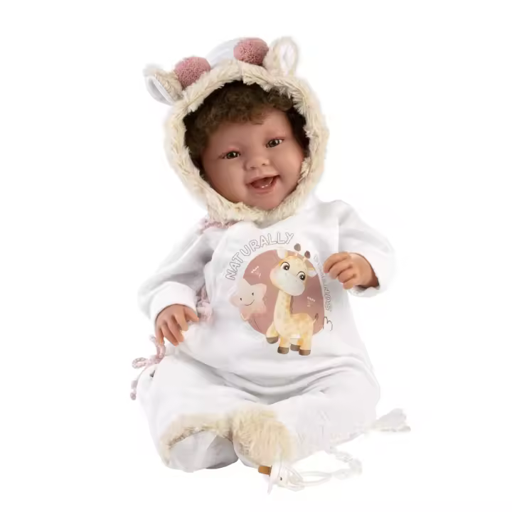 Muñeca Tala Recien Nacida Sonrisas Incluye chupete. 44 cm (Llorens 84482) - 1