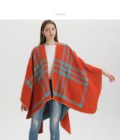 Chal clásico para dama, combinable con todo, para las cuatro estaciones, de imitación de cachemira gruesa, con cuadros divididos, capa de pasarela - details 2