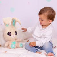 PEEKAPETS Conejito Interactivo, Peluche Divertido y Suave que Mueve las Orejas y Hace Luces y Sonidos, Juguete Regalo para Bebés y Niños - details 4