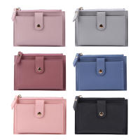Cartera De Cuero Moda Para Mujer Mini Monedero Con Bolsillo Para Tarjetas Cierre De Cremallera Estilo Casual Colorido - details 0