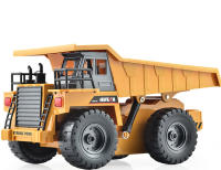 Camión Descargable Huina 1540 RC 1:18 6 Canales 2.4G Aleación Control Remoto 4WD Vehículo De Construcción Juguete Para Niño - details 1