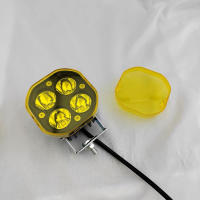 Cubierta De Lámpara De Trabajo LED Para 40W Pods Lente Protectora Antipolvo Amarilla Y Negra Para Faros De Conducción Y Neblina - details 2