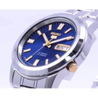 Seiko Watches Reloj Automático Hombre Seiko 5 SNKK11J1 38mm Hecho en Japón Dial Azul Correa de Acero - details 5