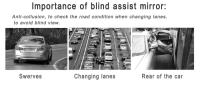 Espejo Retrovisor Para Coche Multifuncional Con Monitor De Niños Ajustable Seguridad Espejo De Ángulo Amplio Para Asiento Trasero - details 1
