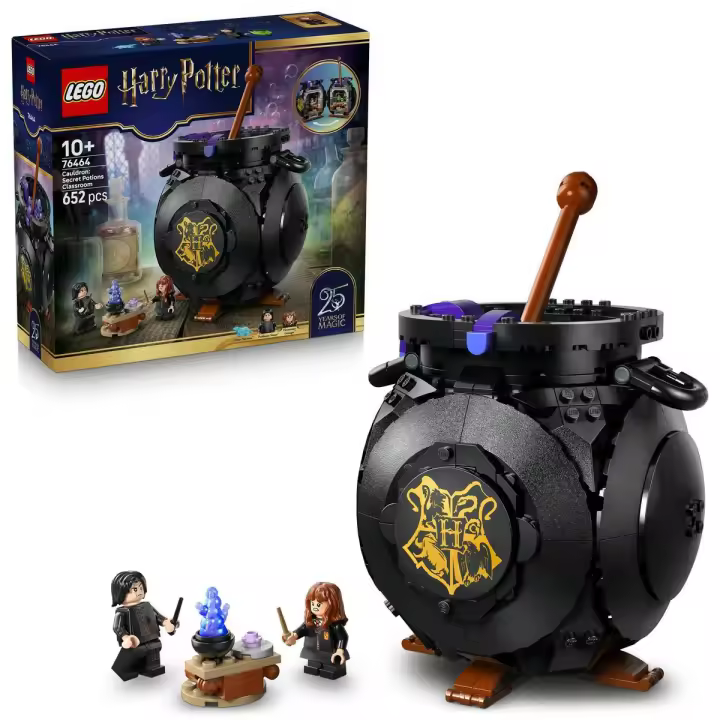 LEGO® 76464 Harry Potter™ Caldero: Aula de Pociones Secretas Set de Construcción de Juguete para Exponer y Jugar para Niñas y Niños de 10 Años o Más - 1