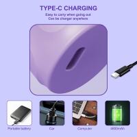 Mini peine alisador de pelo portátil para Mujeres, alisador de pelo Caliente recargable - details 2