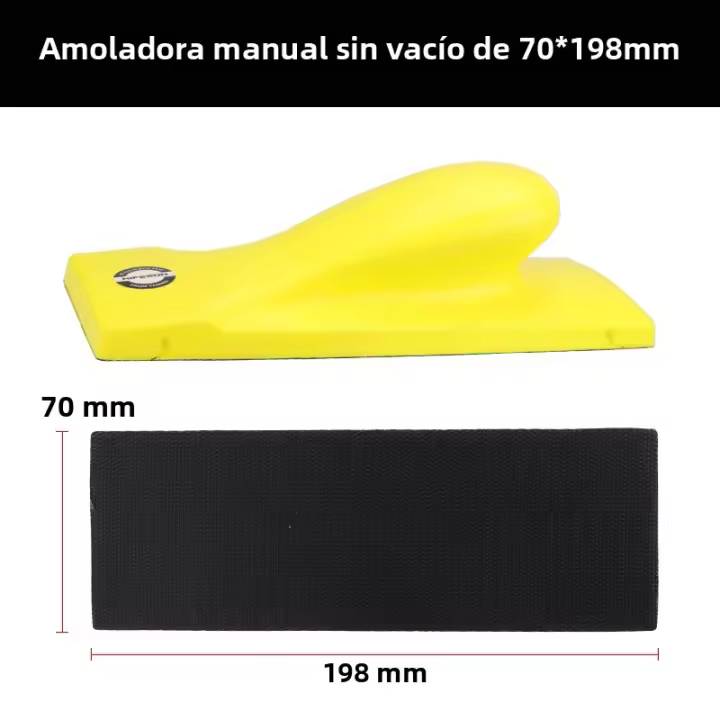Soporte De Discos De Arena Manual HIFESON 70*198mm Bloque De Pulido Y Enchufe Para Trabajos Manuales Y Carpintería - 1