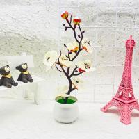 Plantas Artificiales Bonsái De 20 Cm Decoración De Pared Falsas Flores En Maceta Pequeño Árbol Para Adornar Hogar Y Jardín - details 9