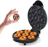 Máquina de Mini Donuts 900W - Plancha Antiadherente para 7 Donas de 5.7cm - Ideal para Desayunos, Postres y Aperitivos - Pequeño Electrodoméstico de Cocina para Niños y Familia - details 0
