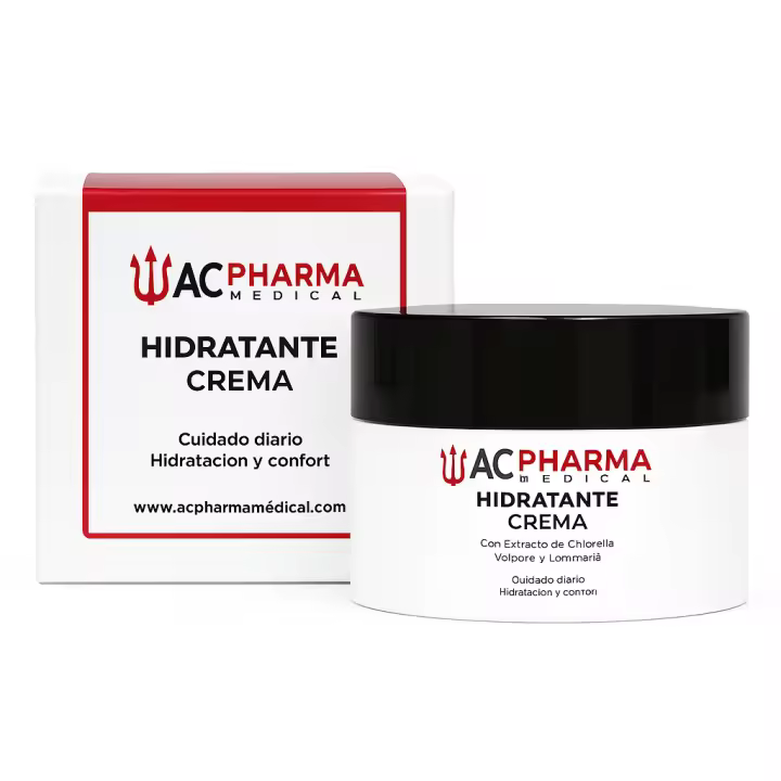 Crema Facial Hidratante Profunda con Ácido Hialurónico y Colágeno Marino | Hidratación Inmediata | Envase de 50ML | Con Extractos Naturales | Retrasa Signos de Envejecimiento | Elasticidad y Firmeza | Para Todo Tipo de Pieles | ACpharma Medical - 1
