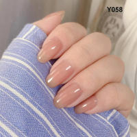 24pcs/set Uñas Postizas De Talla Grande En Rosa Gris Y Marrón Estilo Francés Y Almendrado Para Otoño E Invierno Decoración De Uñas Press on Falsas Acrílicas - details 26