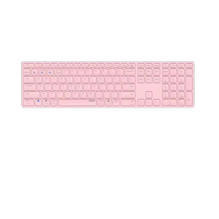 Rapoo - E9800M teclado Universal Bluetooth QWERTY Rosa 215802 - 1