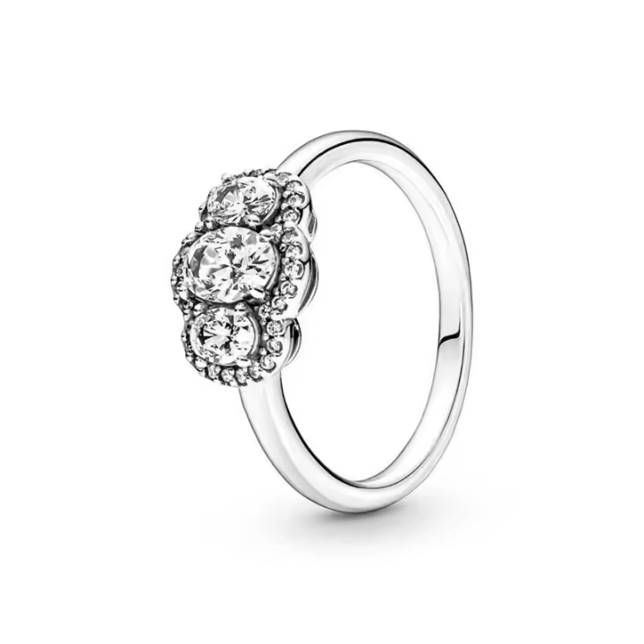 Anillo Pandora Vintage Tres Piedras 190049C01 - 1