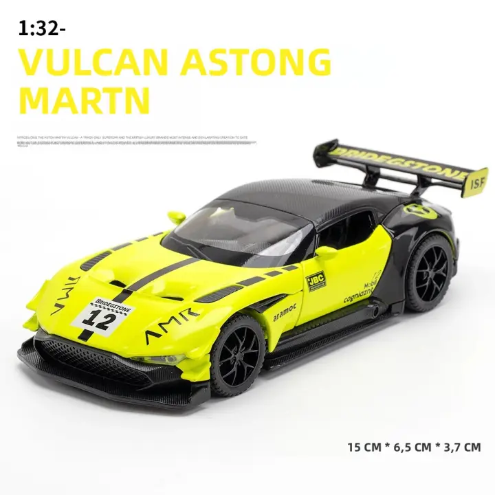 Modelo De Coche De Aleación Aston Martin Vulcan 1:32 Con Sonido Y Luz Vehículos Decorativos Juguetes Para Niños Regalo Metal - 1