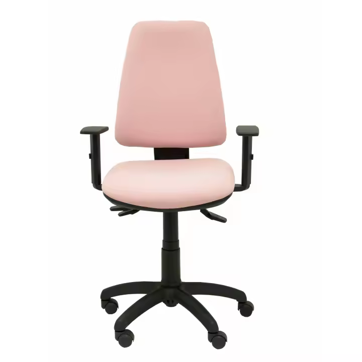 Piqueras Y Crespo Silla de Oficina Ergonómica con Brazos Ajustables y Tapizado en BALI Rosa Pálido - 1