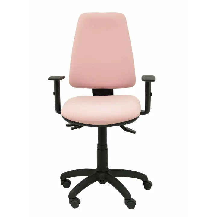Piqueras Y Crespo Silla de Oficina Ergonómica con Brazos Ajustables y Tapizado en BALI Rosa Pálido - 1