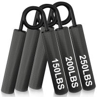 Entrenador De Fuerza De Agarre Para Ejercicio De Brazo Y Muñeca Equipo De Gimnasio De Resistencia 150-250LBS Color Negro Y Plata - details 4