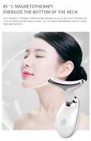 Masajeador De Cuello Con Levantamiento Facial LED De Tres Modos De Luz Dispositivo De Rejuvenecimiento De Piel Eléctrico Herramienta De Belleza Blanca - details 9