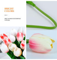 5pcs Arreglo De Tulipes Naranja Artificial Para Decoración De Hogar Y Bodas Flores Artificiales Para Jardín Y Decoración Interior - details 5