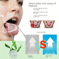 Limpia Lengua En Forma De U De Acero Inoxidable 304 Para Cuidado Oral Y Frescura De La Boca Cepillo De Lengua Metálico - details 3