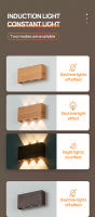 Lámpara De Pared Remotamente Controlada Con Luz Nocturna Y Dimming Toque Carga Tipo-C Decoración Para Pasillo Y Escalera 3 Colores 5200mAh - details 15