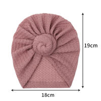 Gorro De Bebé Crochet Tejido Solido Para Niños Y Niñas Nuevos Recién Nacidos 3M-5T Bufanda De Cabeza Para Niños Y Niñas - details 1